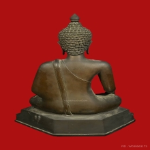 พระบูชาเชียงแสนสิงห์หนึ่ง หน้าตัก 12 นิ้ว เนื้อสำริด เกศถอด