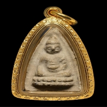 พระพุทโธน้อยคุณแม่บุญเรือนพิมพ์เล็กหน้าตุ๊กตาเนื้อผง