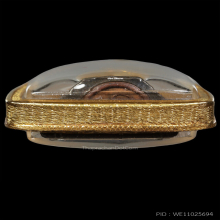 รูปหล่อหลวงปู่จันทร์ (สร้าง500องค์) เขมปัตโต เนื้อนวะ ปี17 