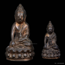 พระกริ่ง+พระชัยวัฒน์ ปวเรศ 2 วัดบวร ปี 2530 สวยกล่องเดิม