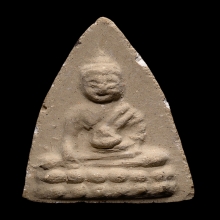 พระพุทโธน้อย พิมพ์กลาง บล็อกหม้อน้ำมนต์กลม สวยแชมป์ ปี2494