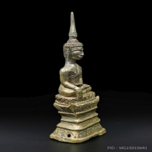 Bronze Lan Xang Buddha Statue พระบูชาเชียงรุ้ง ศิลปะล้านช้าง