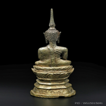 Bronze Lan Xang Buddha Statue พระบูชาเชียงรุ้ง ศิลปะล้านช้าง