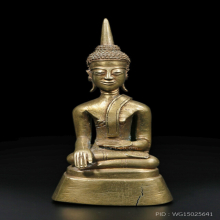 พระบูชาเชียงรุ้ง ศิลปะล้านช้าง Bronze Lan Xang Buddha Statue