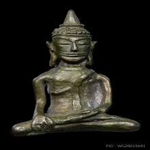 พระพุทธนั่งลอยองค์ ไม่มีฐานรองรับ เนื้อสำริด นครศรีธรรมราช