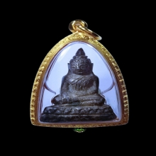พระยอดธงเนื้อเงินเลี่ยมทองกันน้ำอย่างหนา