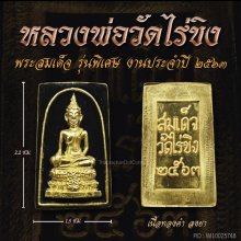 พระทองคำ**พระสมเด็จวัดไร่ขิง ย้อนยุคปี2563 เนื้อทองคำ
