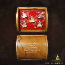 รูปหล่อ ครูบาอริยชาติ ชุดทองคำ