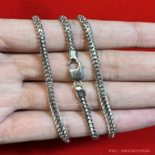 สร้อยคอWhite Gold 18K 750 โค๊ต italy