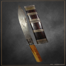 มีดหมอหลวงพ่อเดิม ตอกลายนาคสมพงศ์