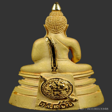 พระพุทธโสธร80ปีกรมตำรวจเนื้อทองคำขัดเงาพิมพ์เล็กนิยมอย่างสวย