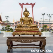 พระพุทธรูป สมัยรัตนโกสินทร์ แบบจีวรดอก สวยมาก เดิม