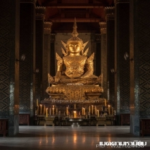 พระพุทธรูป สมัยรัตนโกสินทร์ แบบทรงเครื่อง ปางมารวิชัย เดิม