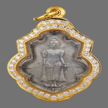 เนื้อเงิน เหรียญน้ำเต้า หลวงพ่อธรรมจักร 2461