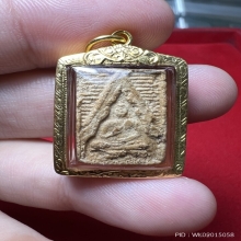 พระผงของขวัญ วัดปากน้ำรุ่นแรก เคลือบ พร้อมทอง