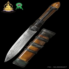 มีดปากกายุคต้น หลวงพ่อกัน ด้ามงา-ฝักงาเก่าจัดชัดเจน สภาพสวย
