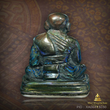 รูปหล่อหลวงปู่ทวดเบตง พ่อท่านเขียว เนื้อเมฆสิทธิ์หุ้มก้นเงิน