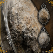 ขลูกอมปูนปั้นหรือขนมโค พ่อท่านคล้าย วาจาสิทธิ์ วัดสวนขัน