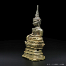 พระบูชาเชียงรุ้ง ศิลปะล้านช้าง Bronze Lan Xang Buddha Statue