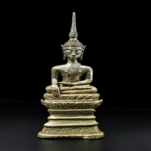 พระบูชาเชียงรุ้ง ศิลปะล้านช้าง Bronze Lan Xang Buddha Statue