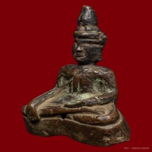 พระพุทธนั่งลอยองค์ เนื้อสำริด ศิลปะนครศรีธรรมราช 