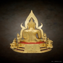 พระพุทธชินราช วัดท่ามะปราง 9 นิ้ว ปิดทอง ดินไทย