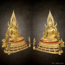 พระพุทธชินราช วัดท่ามะปราง 9 นิ้ว ปิดทอง ดินไทย