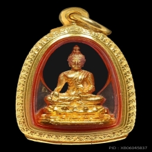  พระชัยศรีอุบล เนื้อทองคำ สวยมากๆ พร้อมตลับทอง