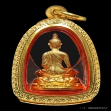  พระชัยศรีอุบล เนื้อทองคำ สวยมากๆ พร้อมตลับทอง