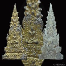 ซุ้มเสมาทิศ(ซุ้มจิก)กรุวัดราชบูรณะ อยุธยา เนื้อชินเงินปิดทอง