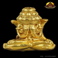 ปิดตาพังพระกาฬ วัดรวกบางสีทอง รุ่นไหว้ครู๔๙ เนื้อทองคำ No.๓