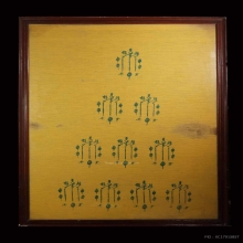 ผ้ายันต์ฟ้าประทานพร 10กาใหญ่ หางยาว