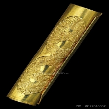 ตะกรุดคำชะโนด รุ่นเปิดโชค รับทรัพย์ เนื้อทองเหลือง ปี2562