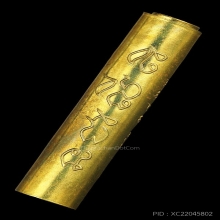 ตะกรุดคำชะโนด รุ่นเปิดโชค รับทรัพย์ เนื้อทองเหลือง ปี2562