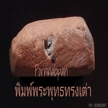 หลวงพ่อโบ้ย วัดมะนาว พิมพ์พระพุทธทรงเต่า เนื้อดินเผา 