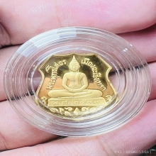 โสธรเหรียญอาร์มเนื้อทองคํา รุ่นย้อนยุคสร้างอุโบส ปี2540