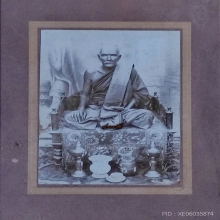 รูปถ่ายซีเปียต้นฉบับหลวงปู่ปั้นหรือพระอธิการปั้น