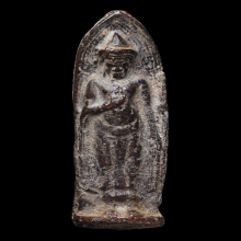 พระร่วงยืนหลังลายผ้า ลพบุรี
