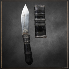 มีดหมอหลวงพ่อกัน วัดเขาแก้ว จ.นครสวรรค์ ด้ามไม้ฝักไม้