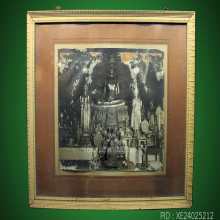 ภาพหลวงพ่อสด วัดปากน้ำ ภาษีเจริญ ปี2492-93 กรอบและเม้าท์เดิม