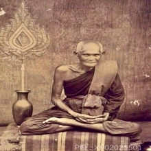 นางกวักหลวงปู่บุญ วัดกลางบางเเก้ว ไม้โพธิ์แกะ