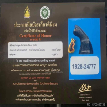 เสือหลวงพ่อหมุนวัดเขาแดงตะวันออกจังหวัดพัทลุงแกะจากเขากระทิง