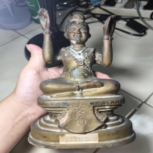 กุมารทองเจริญลาภหลวงปู่แย้ม วัดสามง่าม ปี36 จารหมึก 5นิ้ว