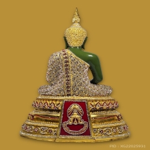 พระแก้วมรกตฤดูฝน ปี 2542 หน้าตัก 9 นิ้ว ปิดทองประดับพลอย