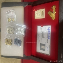พระชุดวางศิลาฤกษ์พระเจดีย์ พระอาจารย์อดิเรก วัดหนองทราย