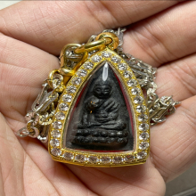 พระพุทโธน้อย พิมพ์จัมโบ้ เนื้อใบลาน