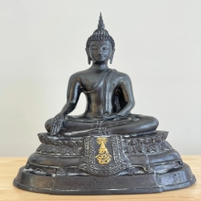 พระบูชา ภปร. 5 นิ้ว วัดบวรฯ ปี2508 (ดินไทย)