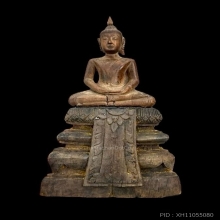 พระบูชาไม้แกะ ยุคอยุธยาบ้านพลูหลวง 