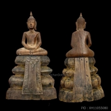 พระบูชาไม้แกะ ยุคอยุธยาบ้านพลูหลวง 