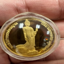 เหรียญ พระลีลา 25ศตวรรต เนื้อทองคำ พิธีดี